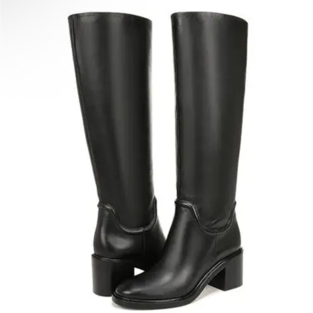 Vince Black Heeled Boots